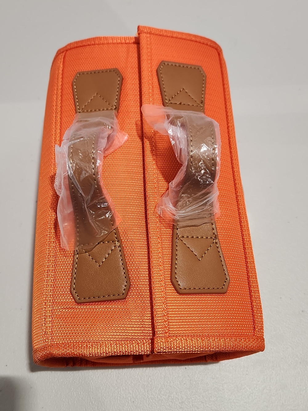 Joy Mangano Better Beauty Case BBC In Fire Bright Orange EUC - Picture 8 of 11